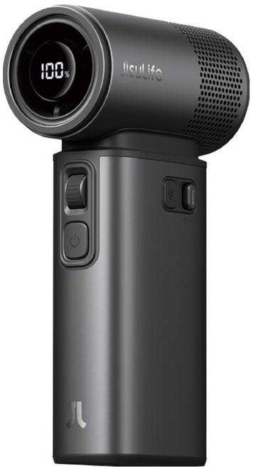 지수라이프 BLDC 100단 무선 미니 휴대용 선풍기, Handheld Fan Ultra 2, Dark Grey