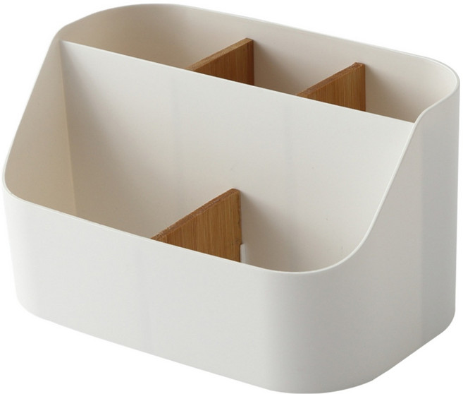 정상아이앤 칸막이 정리 5칸 수납함, 화이트, 1개