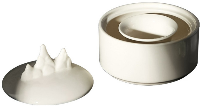 코히모 벼루 먹 접시 서예도구 5W0256 화이트, 1개