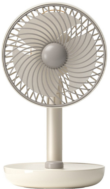 오아 레트로 소형 무선 탁상용 선풍기, OMFN-003BE, 베이지