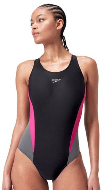 스피도 여성용 컬러블럭 원피스 머슬백 아시안핏 수영복 8-00449517559