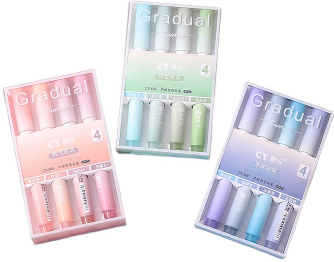 코히모 모란디계열 대용량 형광펜 12종 세트 5W0263, 1세트, 혼합색상