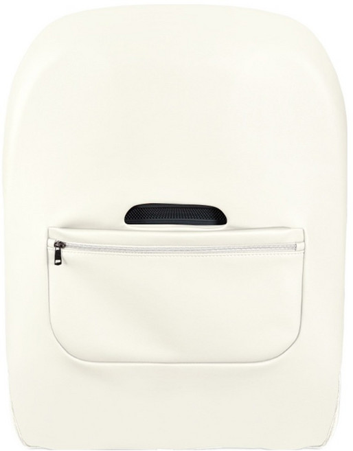 메이튼 제네시스 GV70 가죽 포켓 시트백 커버, 글레이셔 화이트, 1개