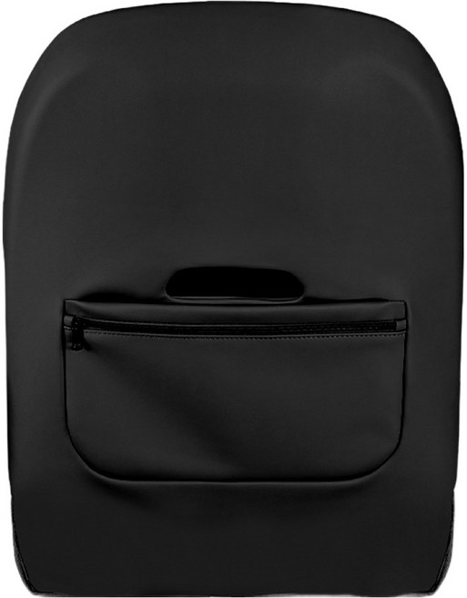 메이튼 제네시스 GV70 가죽 포켓 시트백 커버, 블랙, 1개