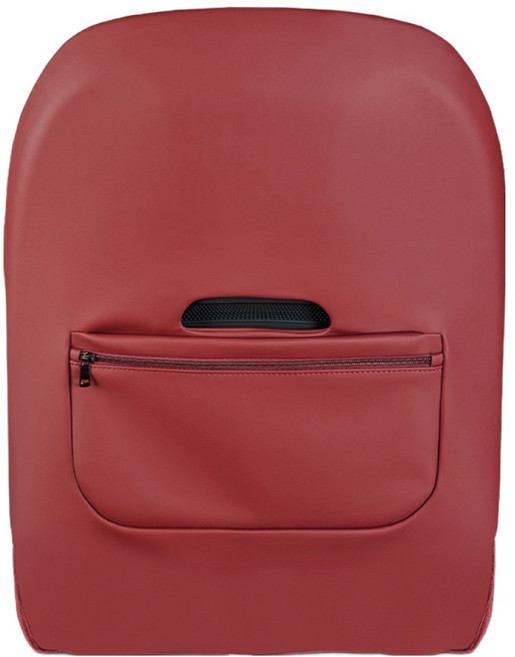 메이튼 제네시스 GV70 가죽 포켓 시트백 커버, 세피아 레드, 1개