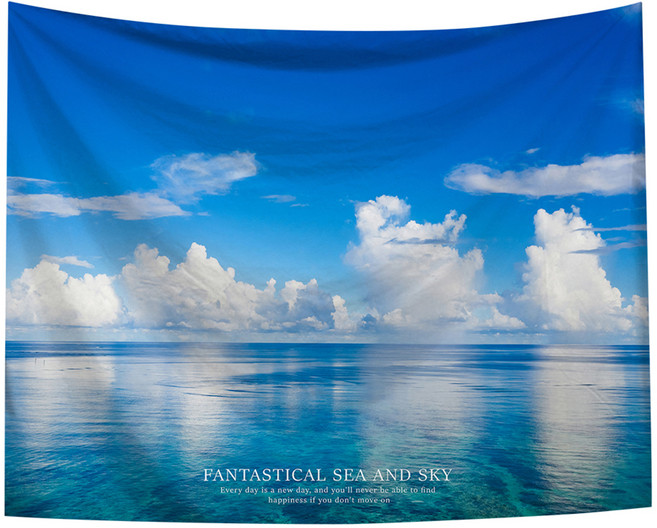 半島良品 居家裝飾掛布 162 附無痕釘 2個 + 倒鉤夾 2個, 夢幻天際