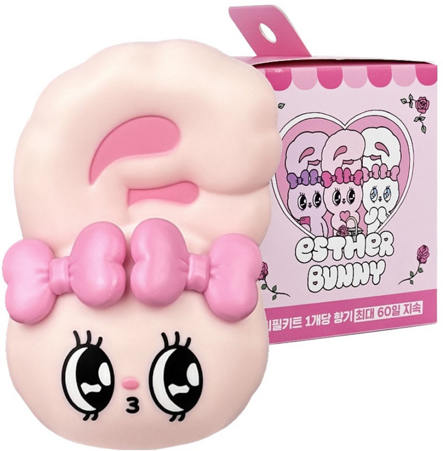 BELLEAMANT 艾絲樂小兔 大臉車用芳香劑補充包 蝴蝶結邦尼, 黑莓與月桂葉, 1個