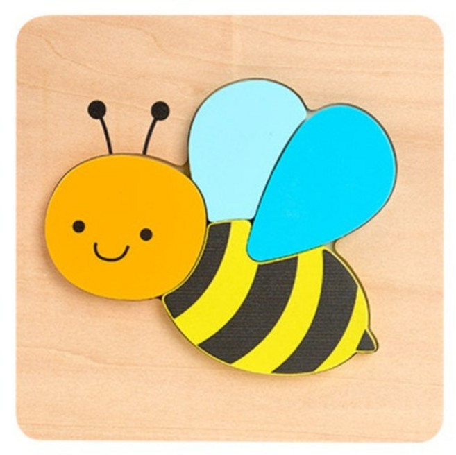 캐스비 튼튼 큰조각퍼즐 벌 세트 KBT2844, 1세트, 4피스