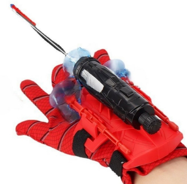 바이아 스파이더 거미줄 발사기 + 웹슈터 세트, 혼합색상, 1개