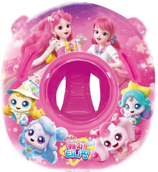 위니코니 유아용 캐치 티니핑 베이직 쿠션보행기 25CW12, 혼합색상, 1개