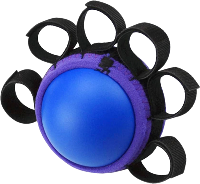 AHOYE 分指握力球, 藍色, 1個