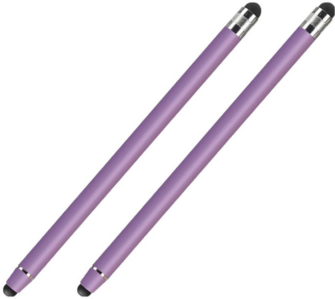 비쇼메르 간편한 스마트 터치펜 142 x 7 mm, 퍼플, 2개