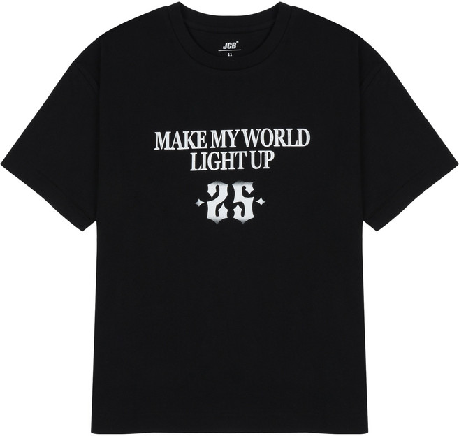 제이씨비 주니어 레터링 나염 코튼 반팔 티셔츠 U301