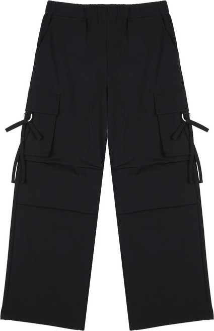 애플핑크 여아용 와이드 카고 파라슈트 팬츠 U301