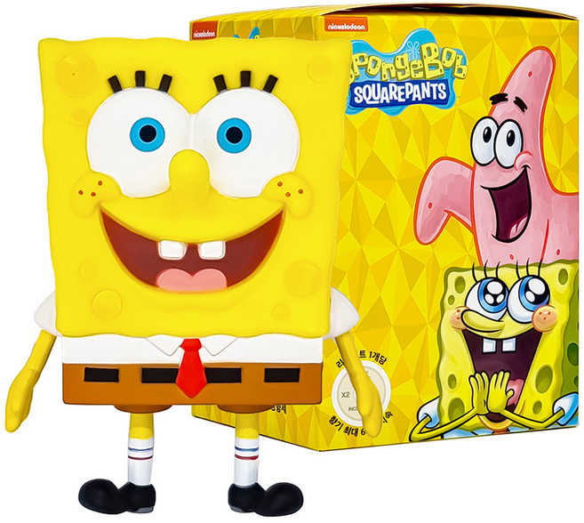 벨르아망 스폰지밥 피규어 차량용 방향제, 1개, 블랙베리 앤 베이