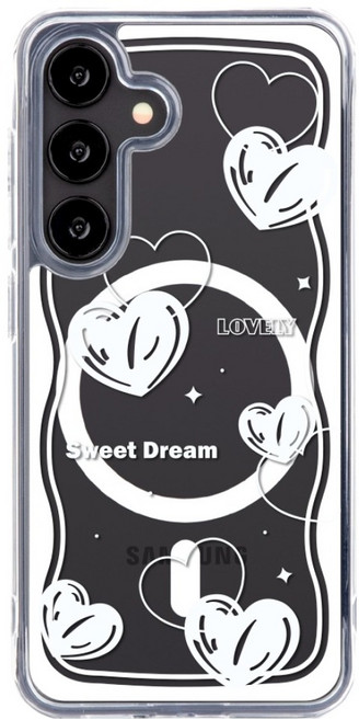 유스픽 웨이브 하트 강력한 메가 맥세이프 젤하드 휴대폰 케이스