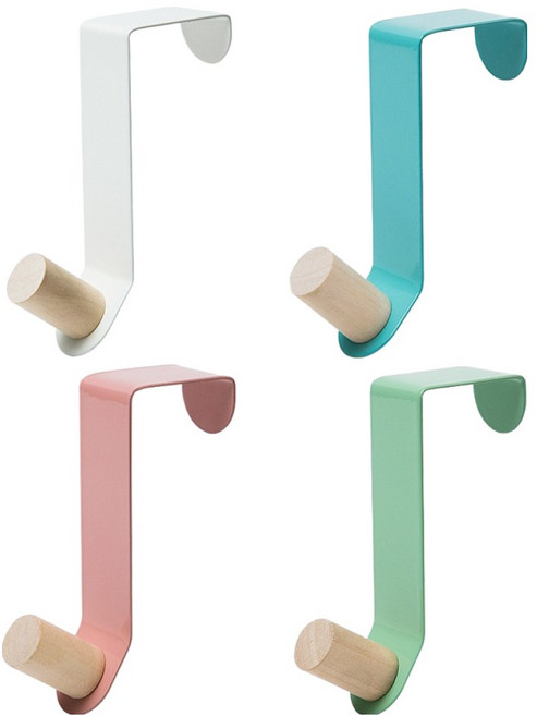 코히모 도어 행거 옷걸이 4종 세트 5W0240, 혼합, 1세트