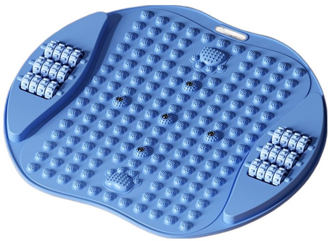 라온템 홈트 발맛사지 지압매트, 블루, 1개