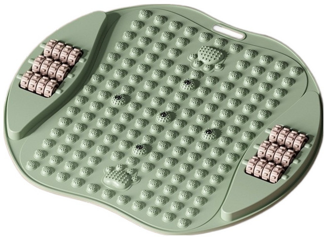 라온템 홈트 발맛사지 지압매트, 그린, 1개