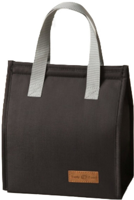 거친언니 모던한 도시락 냉온가방, 블랙