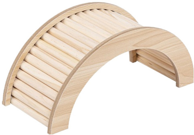 랜보어 햄스터 징검다리 사다리 놀이터 M, 우드, 1개