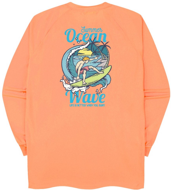 썸머오션 오버핏 래쉬가드 긴팔 티셔츠