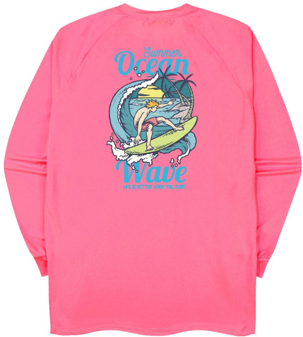 썸머오션 오버핏 래쉬가드 긴팔 티셔츠