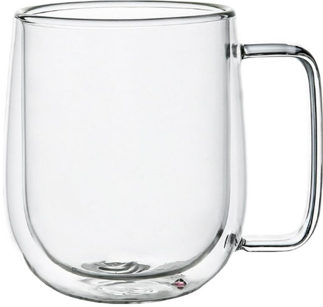 이중내열 유리컵 350ml, 투명, 1개