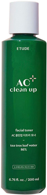 ETUDE AC Clean Up 茶樹化妝水, 200ml, 1瓶