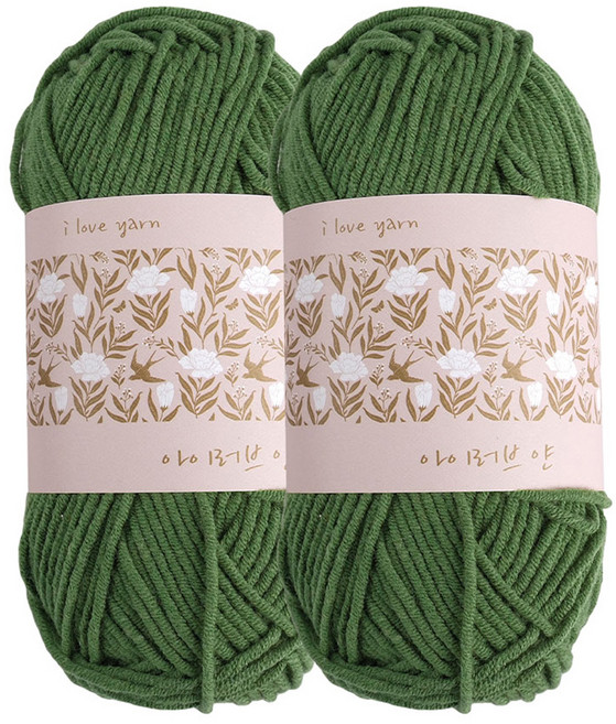 청송뜨개실 아이러브얀 뜨개실, 29 그린티, 2개