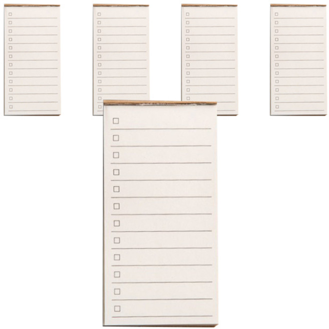 구디파이 휴대용 노트 미팅 오답노트 스케줄 플래너 투두리스트, 체크박스, 5개, 50매