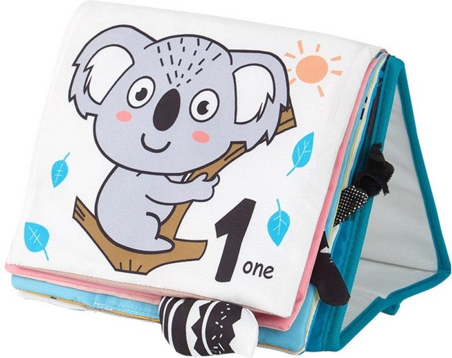 캐스비 플레이 터미타임 미러북 촉감발달완구, 01 기본, 1개