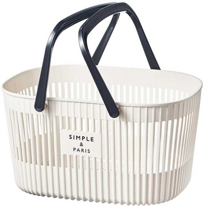 더자카 드레인핏 물빠짐 목욕바구니, 화이트