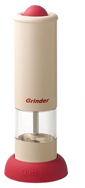 Grinder 牛排伴侶 電動研磨器 奶油色 22ml 一鍵啟動 多種香料適用, 1個