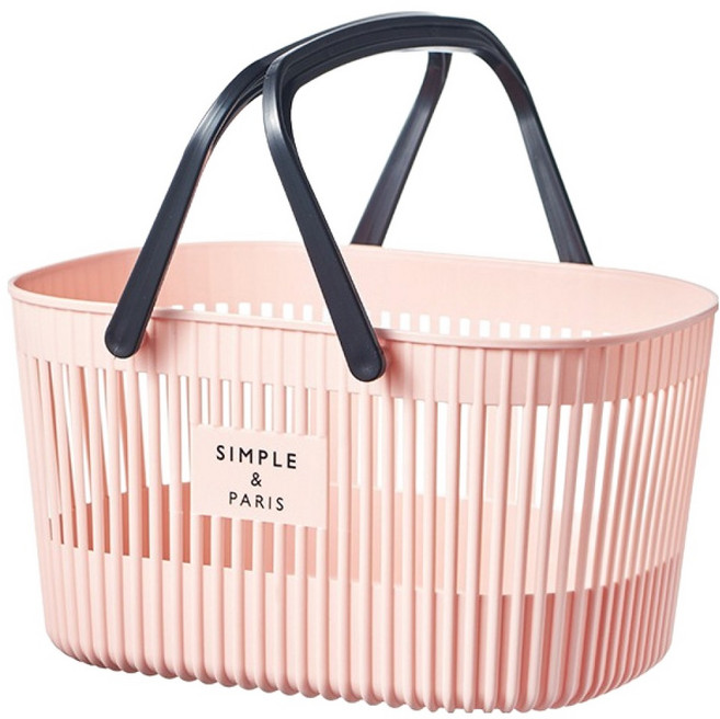 더자카 드레인핏 물빠짐 목욕바구니, 핑크