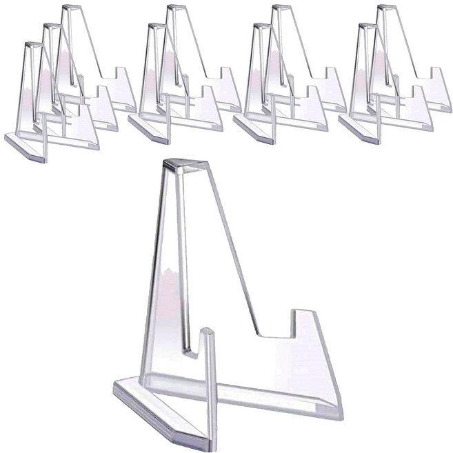 씨티컴퍼니 소형 아크릴 삼각 거치대, 10개