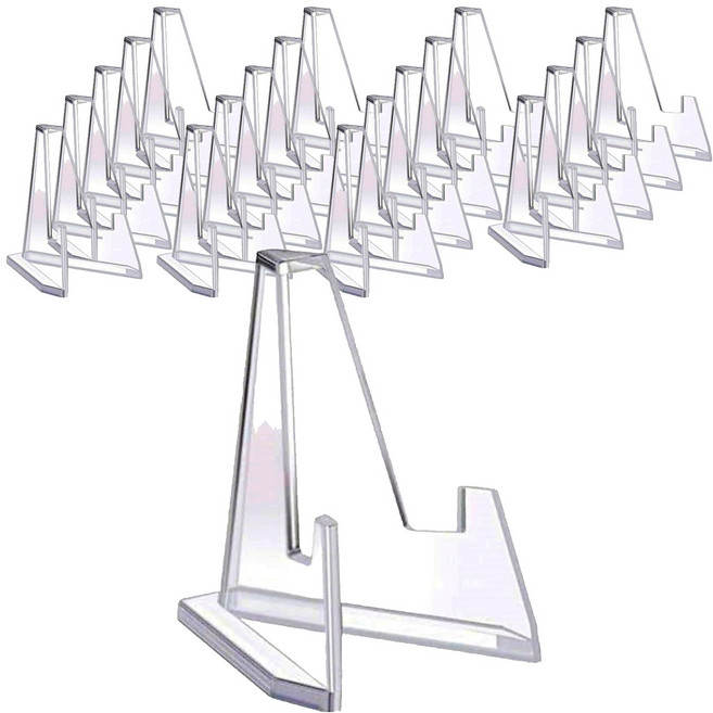 씨티컴퍼니 소형 아크릴 삼각 거치대, 20개