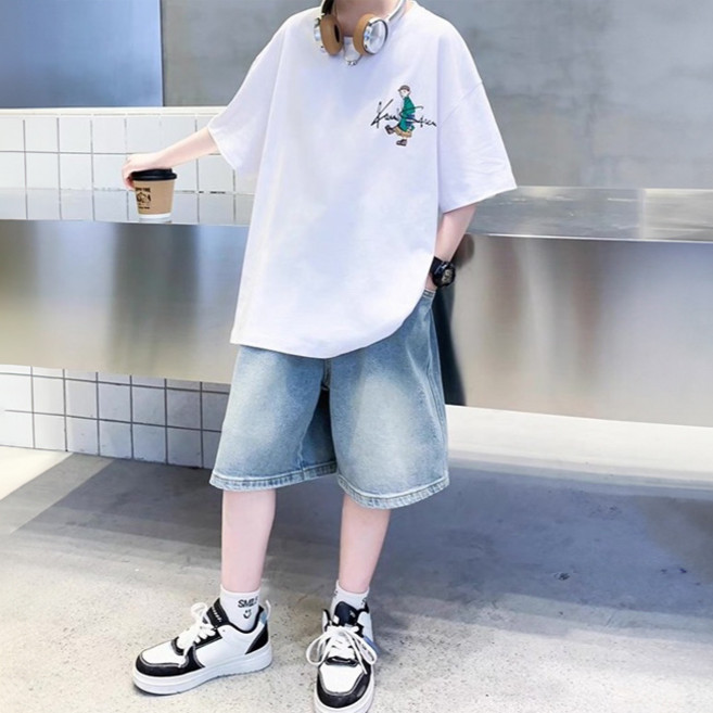 Arbe 남아용 워킹 데님 상하복 세트