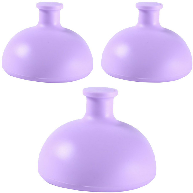 퓨어온 트름 패드 보조 실리콘 유도기 75 x 60 x 23 mm, 퍼플, 3개