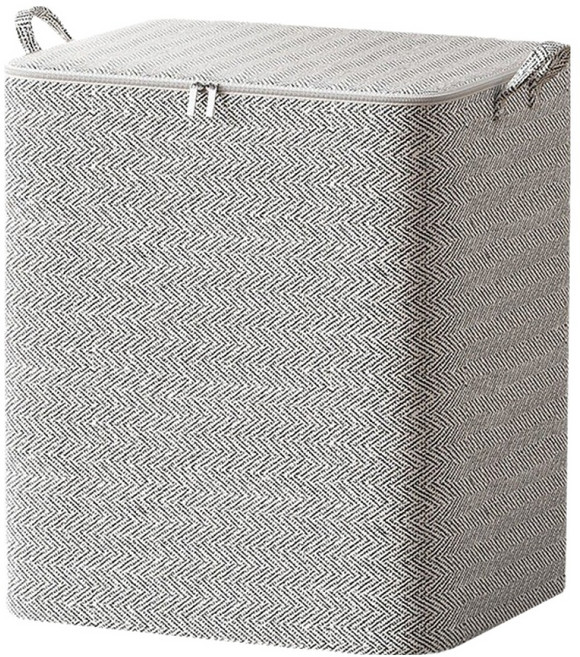 굿무드 대용량 이불 옷 정리함, 1개, 그레이