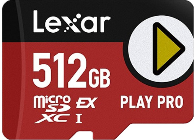 렉사 마이크로SD 익스프레스 Play Pro PCIe NVMe 닌텐도 스위치2 호환 고속 메모리카드, 512GB, 1개