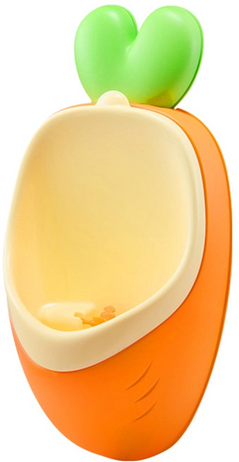 슈브릭 당근 이지 간편 비움 남아 소변기, 오렌지