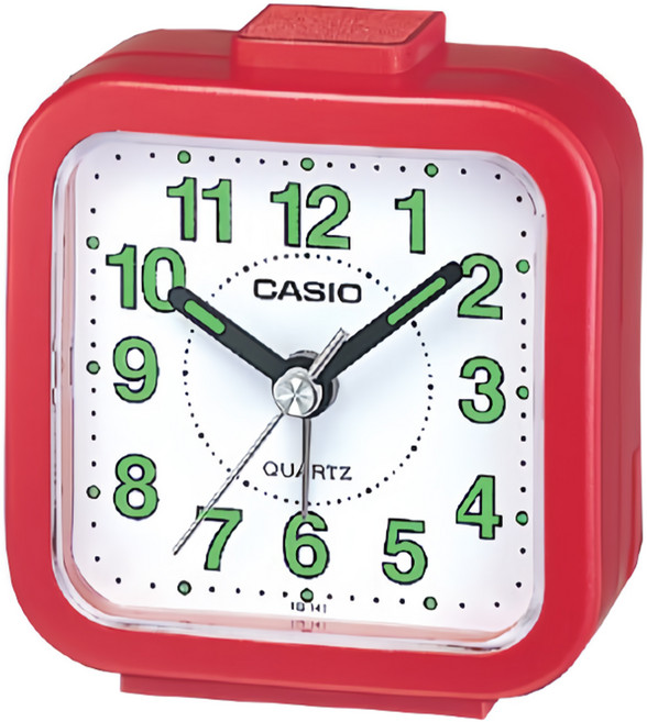 CASIO 卡西歐 輕巧指針鬧鐘, 紅色