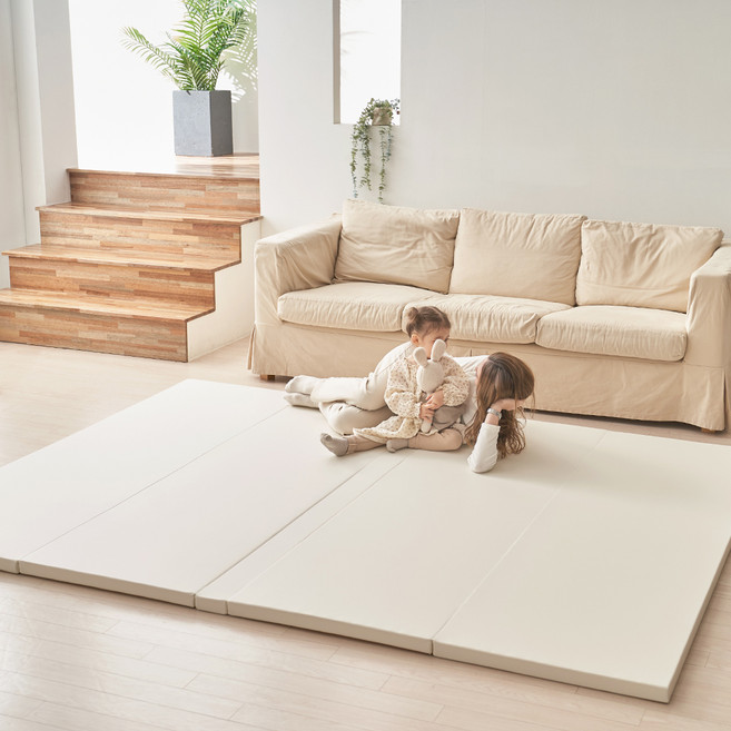 카라즈 유아용 논슬립 슈퍼맥스 폴더매트 고객직접설치, 연베이지