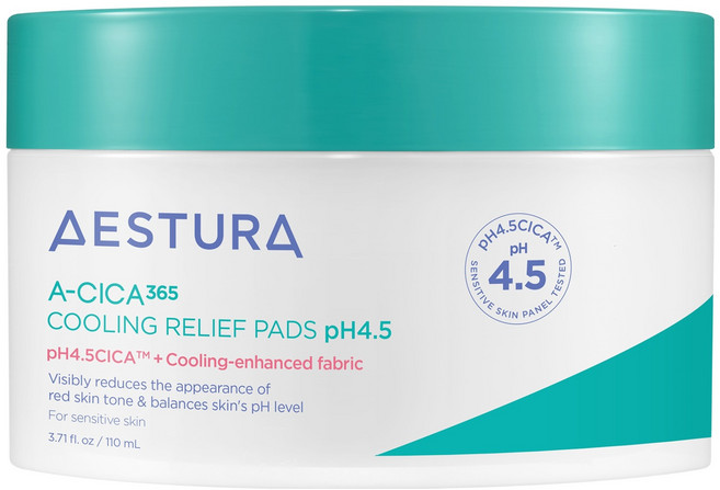 에스트라 에이시카 365 쿨링 진정 패드 pH4.5 110ml, 60매입, 1개