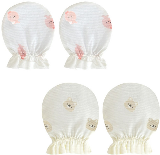 베이비앤아이 유아용 손싸개 배미 핑크 + 고미 2p 세트