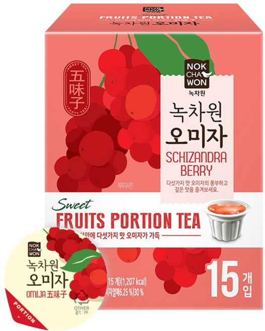 녹차원 오미자차 포션, 30g, 15개입, 1개