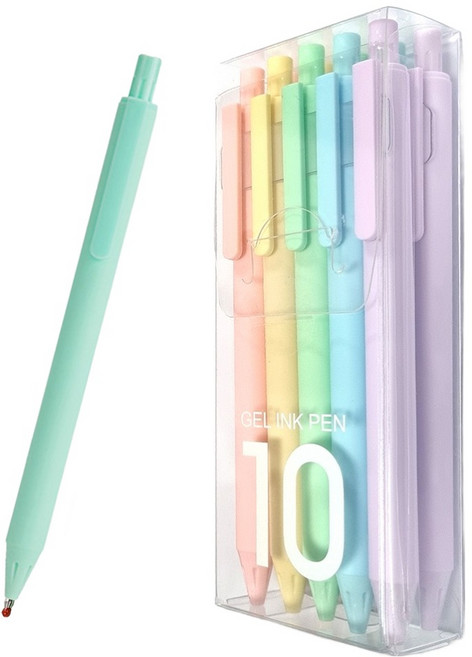 DGRM 젤 중성펜 0.5mm 5종 x 2p 세트, 파스텔 퍼플, 파스텔 민트, 파스텔 옐로우, 파스텔 스카이, 파스텔 핑크, 1세트