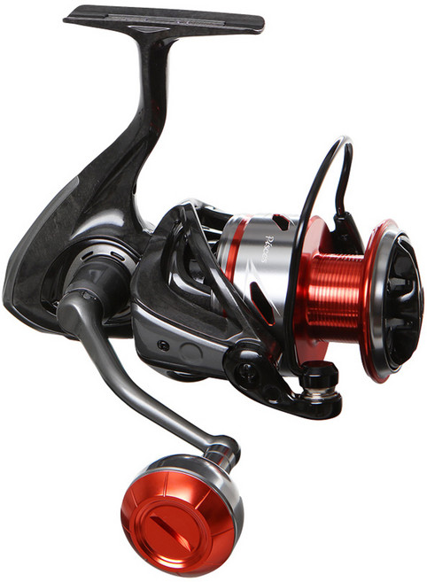 okuma 寶熊釣具 雙魚座 PISCES 紡車式捲線器, 2000A, 黑色 + 紅色