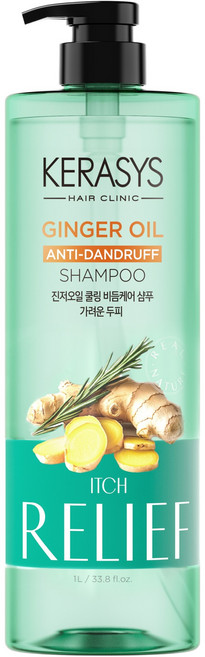 케라시스 진저 오일 가려운 두피 쿨링 비듬완화 샴푸 진저플라워향, 1L, 1개